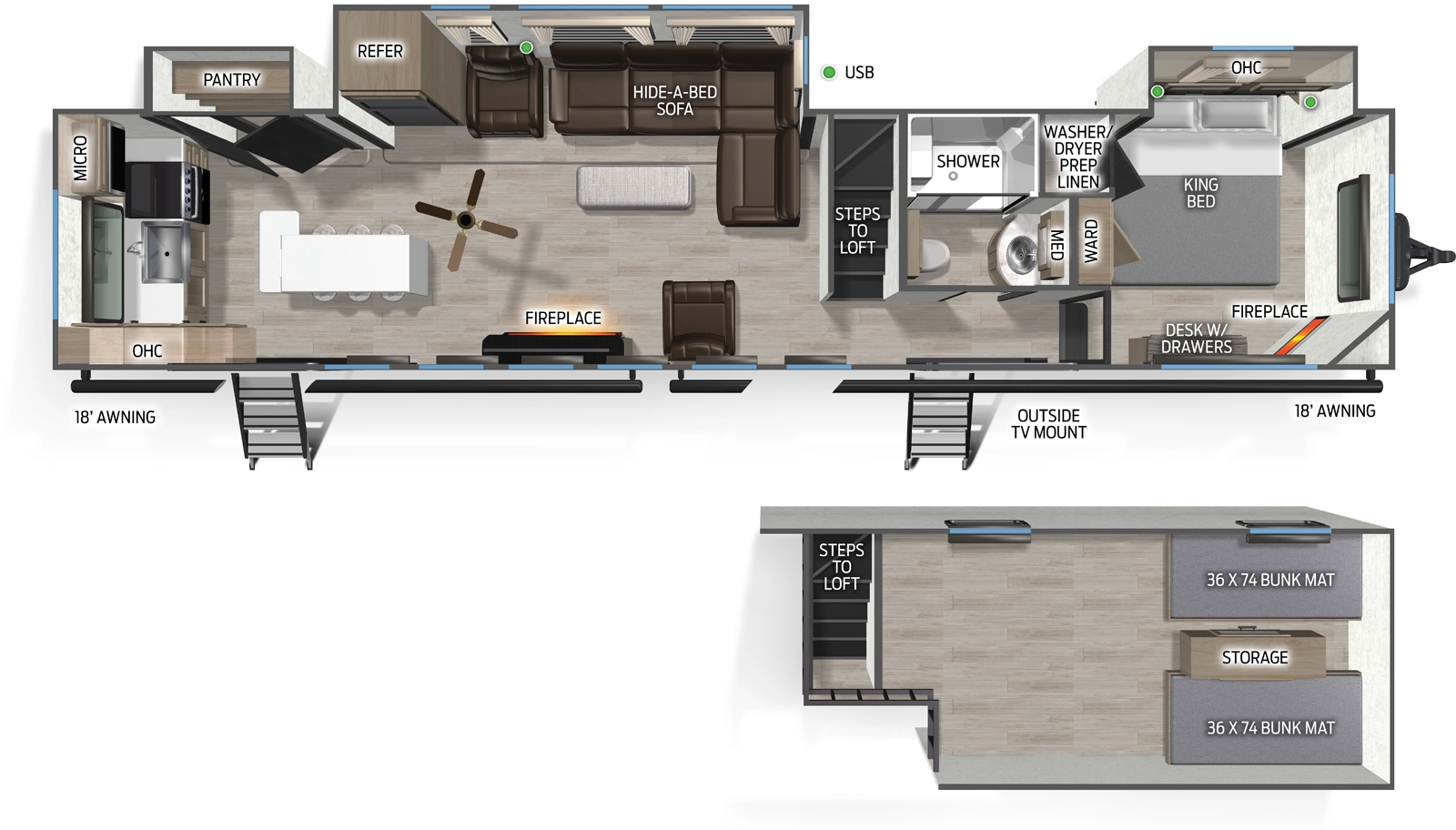 Cascade 39ALC Floorplan